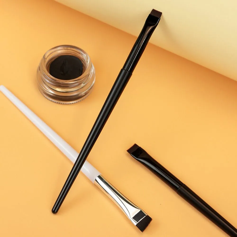 Alat Atas Berus Kosmetik Serong Berus Kecantikan Blade Makeup Berus Pelapik Alis Berus Celak Halus Bersudut Berus Kening Rata