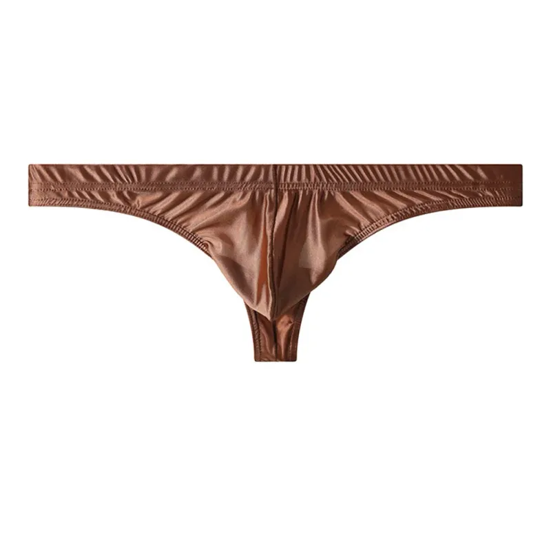 Breathable Ice Silk Underwear Ice Silk G-String Brand New Men's Underwear Classic Style Thongs Lightweight Ice Silk Underwear