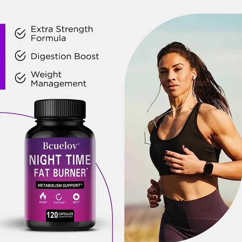 Best Nighttime Fat Burner - Thermogenic Fat Burner Natural Appetite Suppressant and Metabolism Booster Immune Health