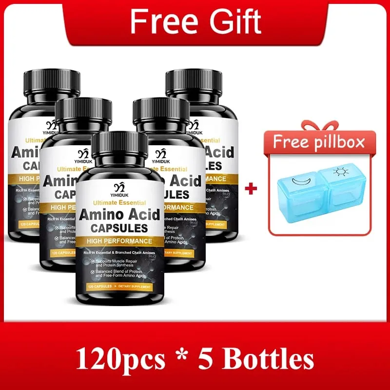 All-Natural Amino Acid Supplement Natural Energy & Stamina Promotes Healthy Metabolism & Total Body Wellness Gluten Free
