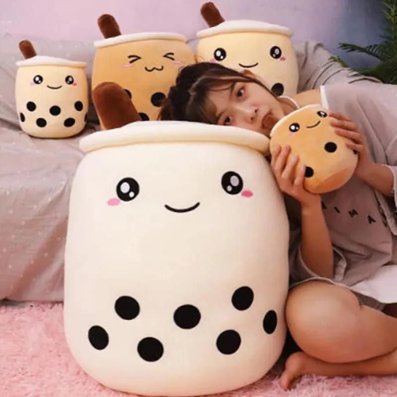 24CM Soft Boba Americano Coffee Milk Tea Doll Real-life Bubble Tea Toy Stuffed Hug Pillow Balls Bubo Tea Cup Cushion For Kids — image 4