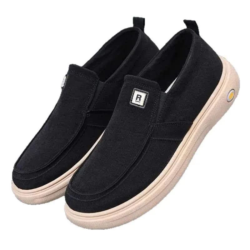 Breathable Men's Casual Shoes Spring Summer Dad Sneakers Low Cut Comfortable Wearable for Middle-Aged And Elderly Padded Footbed