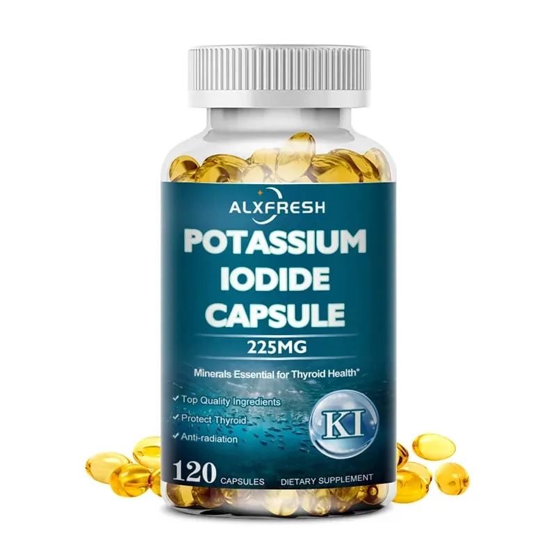 Kaliumiodidkapsler 225 mg - Rene kaliumjodidtabletter til strålingseksponering for børn og voksne