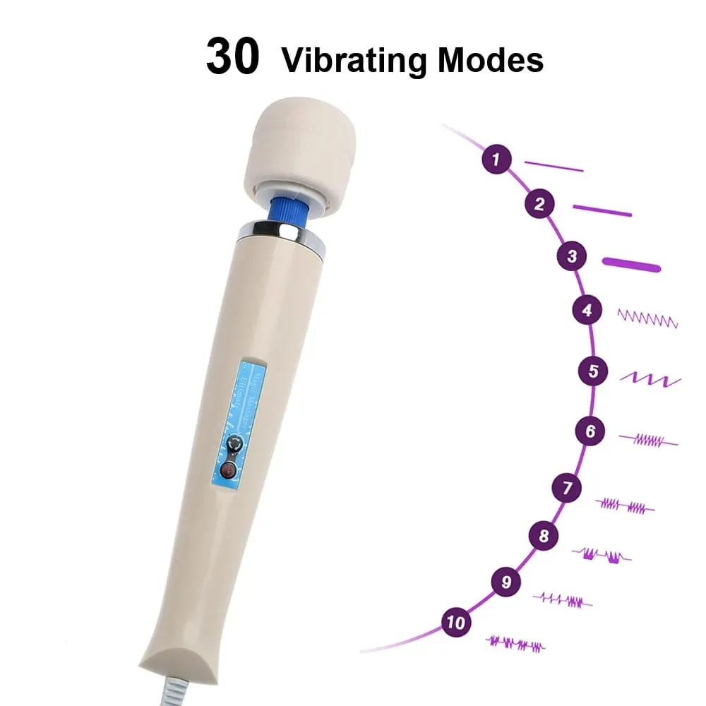 Wired Magic Wand Strong Vibration Big Vibrators For Women Breast Enlargement Clit Nipple Stimulator Sex Toys Female Masturbator