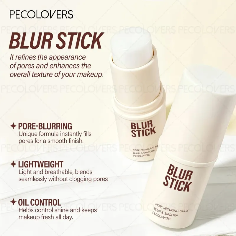 6PCS/SET All-in-One Face Base Kit Pore Minimizing Primer Stick 3‑Color Concealer Palette With Brush Oil‑Free Foundation — image 6