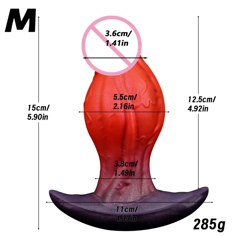 Realistic Dildo Big Knot Wearable Anal Plug Liquid Silicone Butt Plug Vaginal Anal Prostate Massage Adult Sex Toys For Women Men