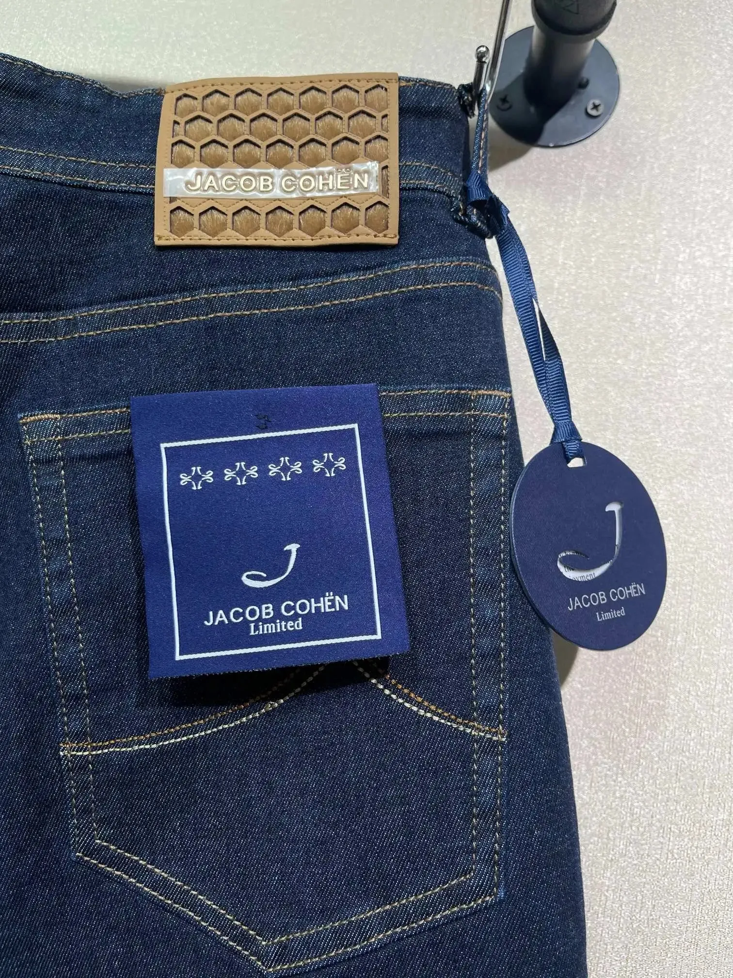Jeans Thick Cotton Men 2025 Autumn Winter new casual warm Blue embroidery comfortable straight Big size 30-40 Pants — image 2