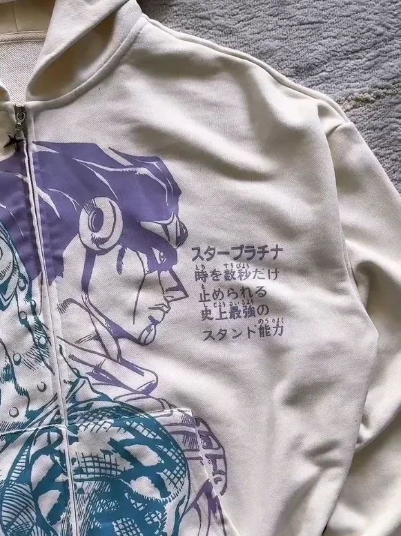 Y2k Jojo Bizarre Adventure Anime Hoodie Harajuku Oversized Sticky Fingers Hoodies Women Men Streetwear Couple Hip Hop Sweatshirt — image 12