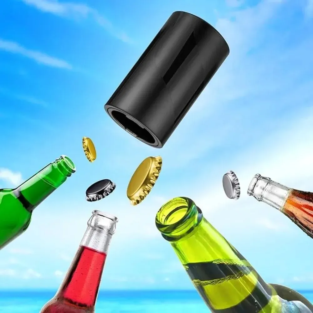 1-4Pcs Beer Bottle Opener Push Down Bottle Small Portable Opener Automatic Beer Opener for Home Party Bars Picnic Camping Hiking