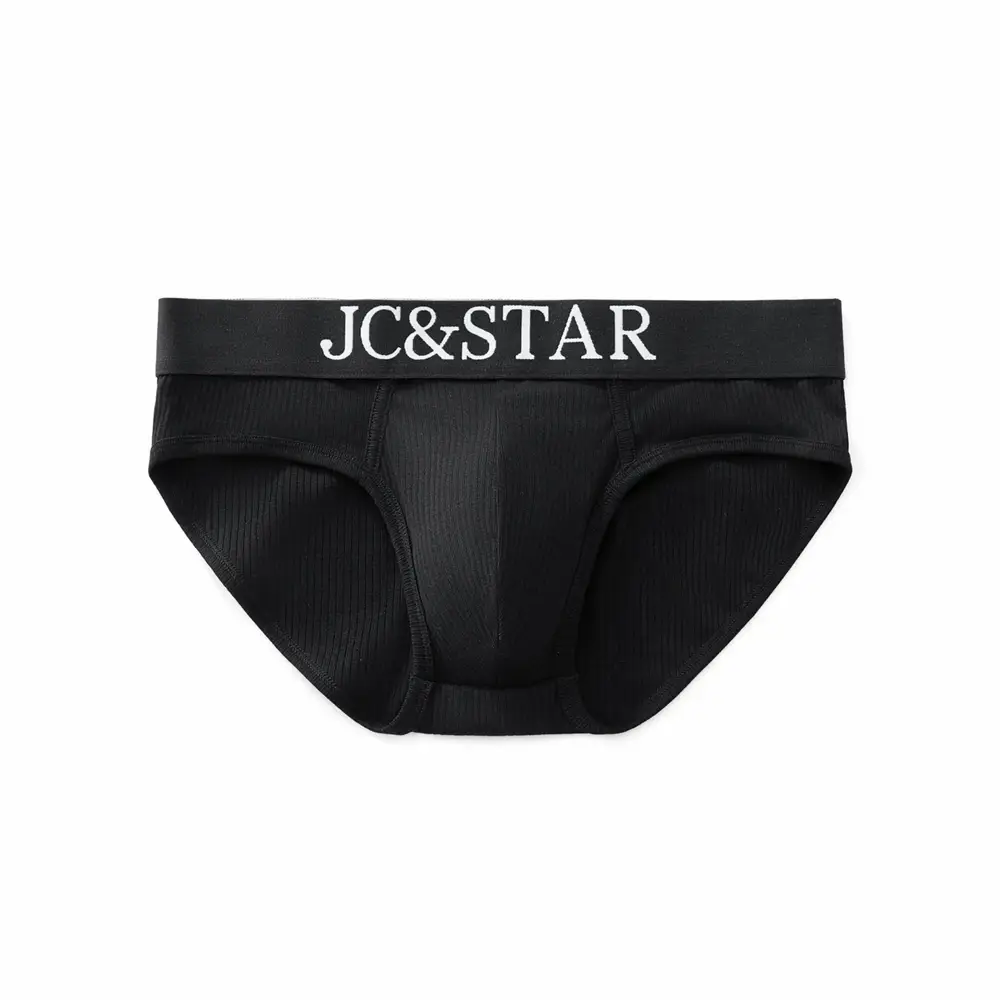 Cuecas masculinas atléticas com design de corte alto, cuecas de algodão com nervuras, conforto esportivo para homens, biquíni deslizante, tanga