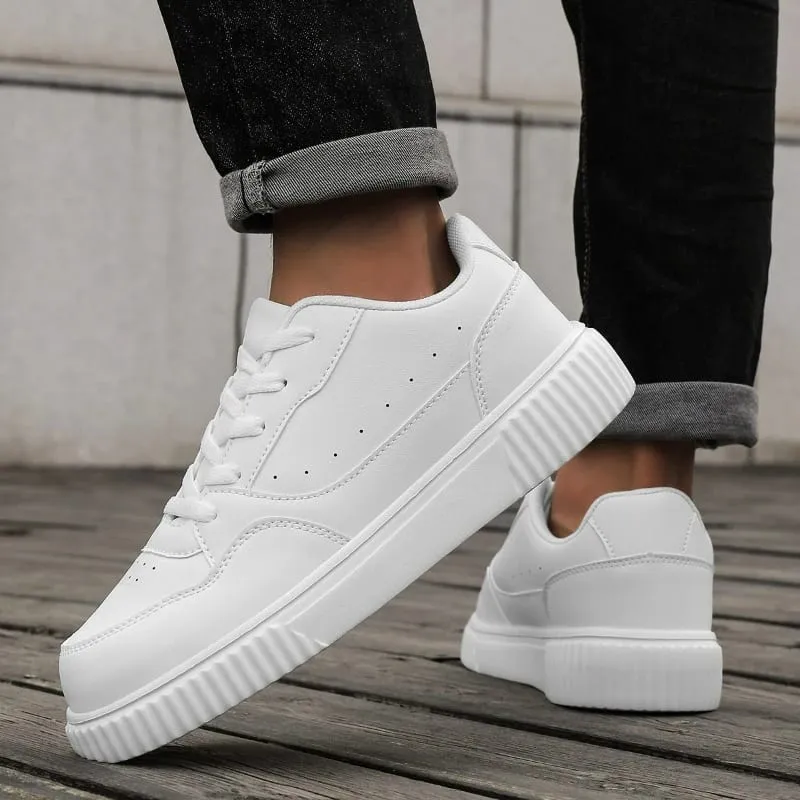 Unisex Black Skateboard Shoes Platform Lightweight Minimalist Sneakers Men Women Sports Shoes Non-slip Casual Men's Skate Shoes — image 3