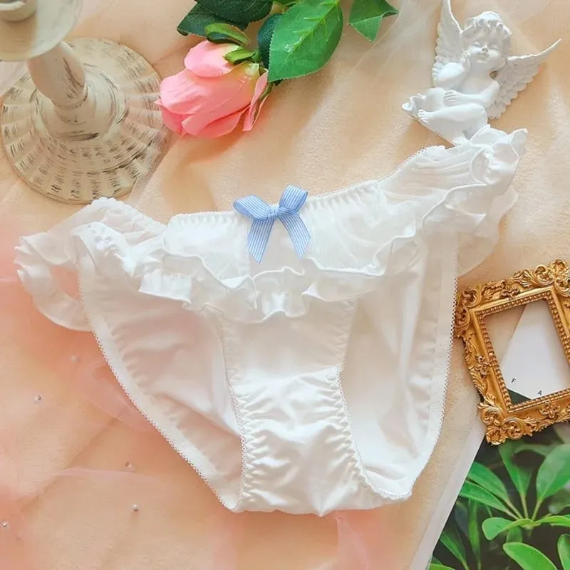 Lolita conjunto de sutiã e calcinha fofo para meninas, roupa íntima para dormir, doce kawaii, renda confortável, conjunto de sutiã, lingerie adorável — image 5