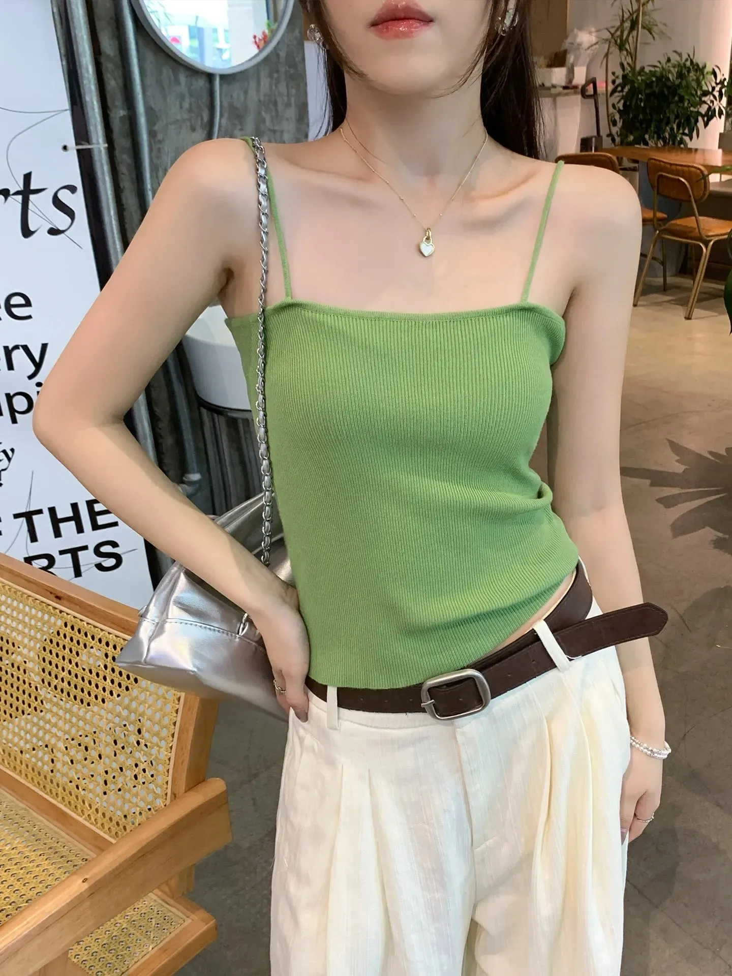 Summer Sleeveless Camis Backless Strap Tank Top Casual Women Halter Crop Tops Slim Solid Short Female Tube Cropped Vest 2026 — image 14