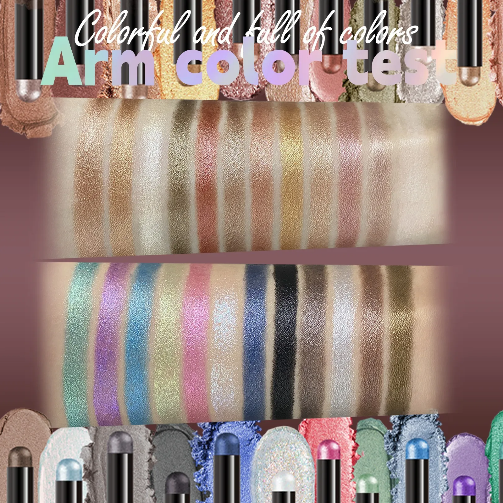 2 in 1 Eyeshadow Lipstick Stick Pencil Waterproof Glitter Brighten Matte Eye Shadow Makeup Pigment Eyeshadow Pen — image 5