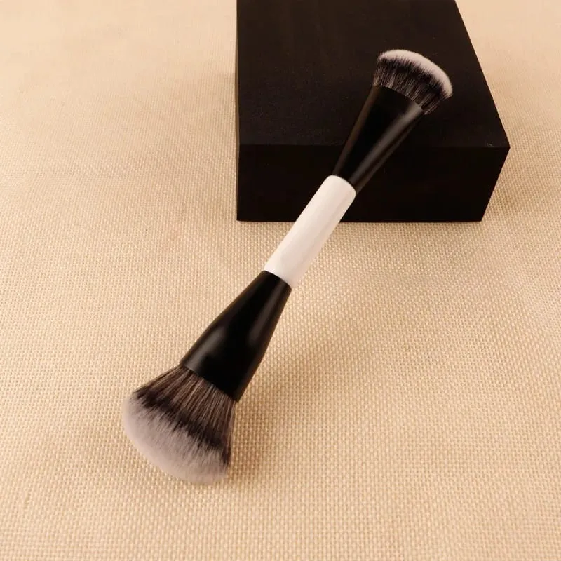 F4 Dual-Ended Foundation Face Brush Double-ended Powder Blush Contour and Eyeshadow Concealer Makeup Brushes — image 1