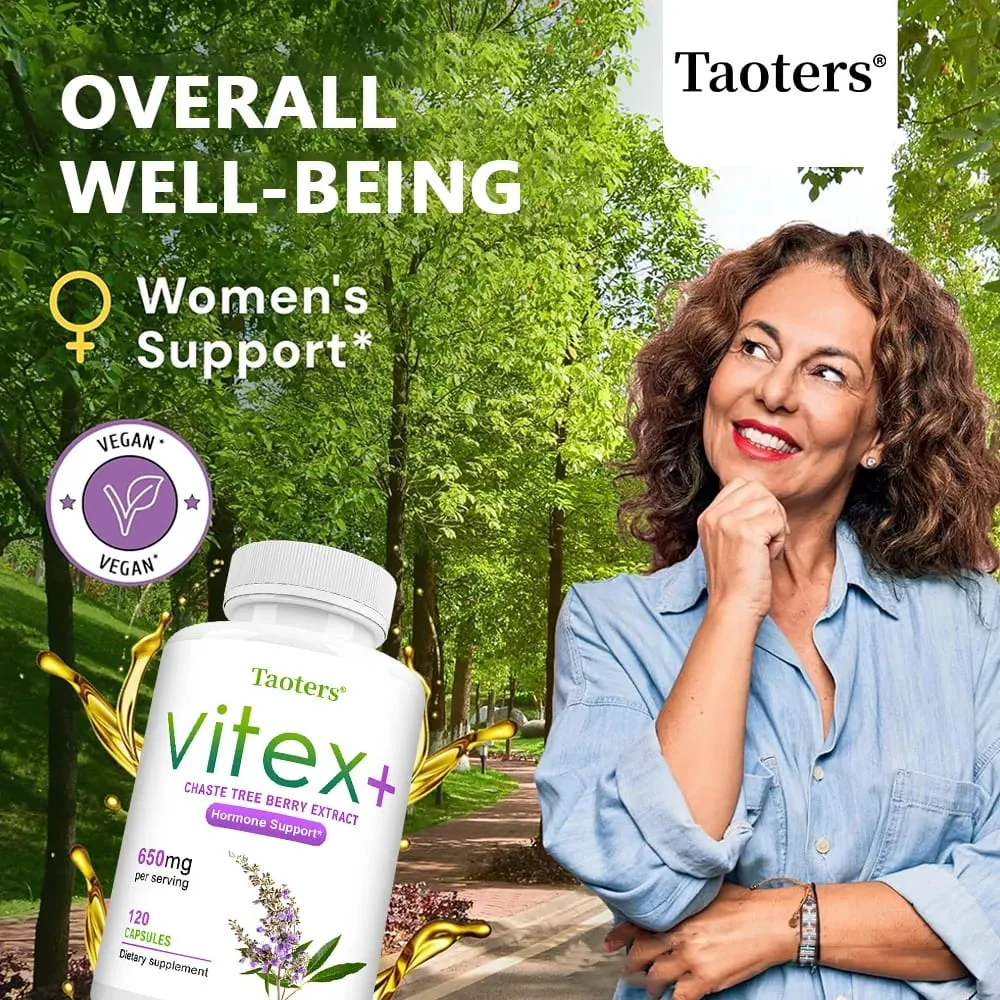 Suplemento herbario completo del extracto de la baya de Vitex para la menopausia de las mujeres mejora la piel regula el estado de ánimo promueve el sueño sin OGM