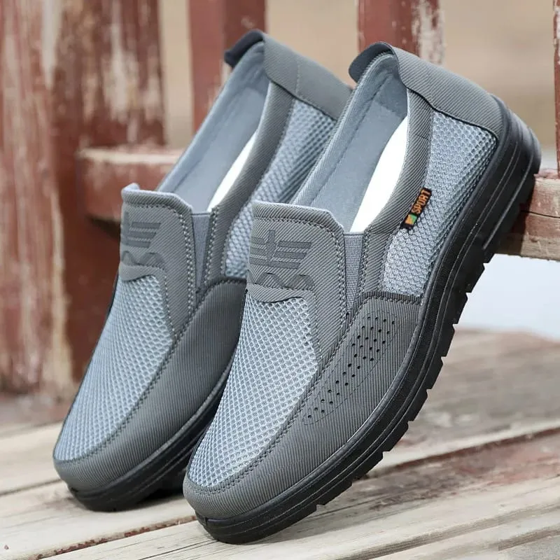 Chaussures pour hommes 2025 été baskets décontractées respirant maille semelle épaisse abordable livraison gratuite — image 1
