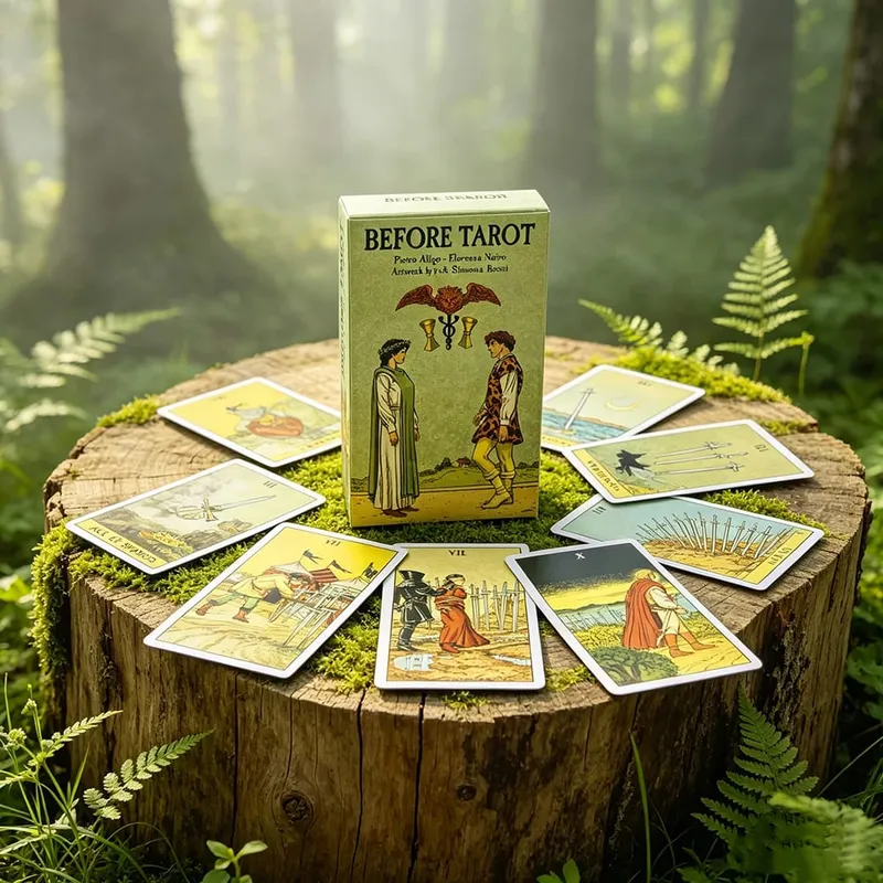 Before Tarot Deck 78 Tarot Cards English Visions Mysterious Divination Board Game Cards Game Spiritual Supplies for Tarot Lovers — image 5