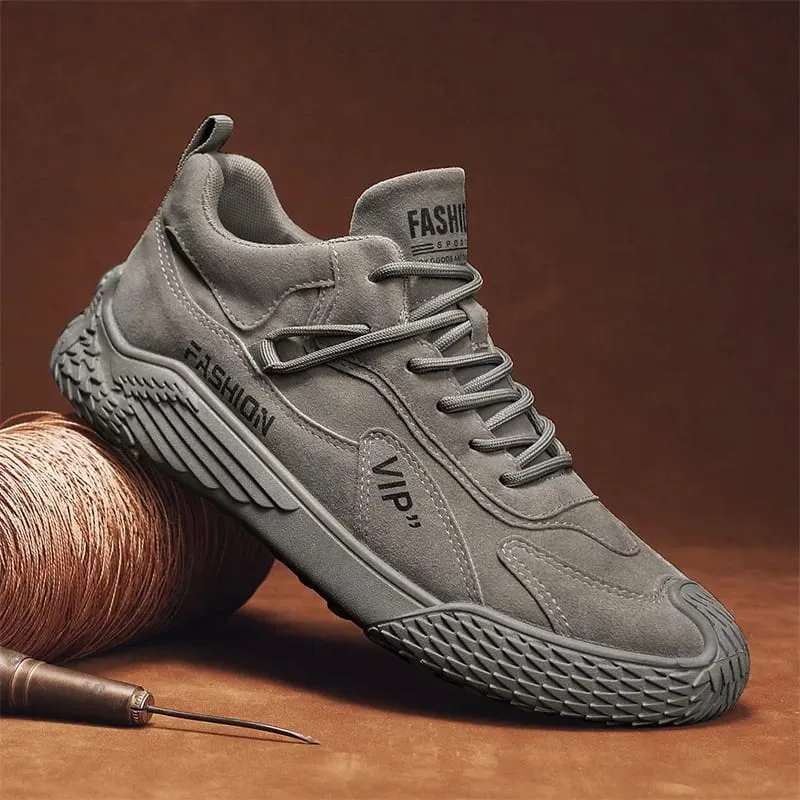 Spring New Men's Shoes Comfortable Casual Shoes Lightweight Trendy Versatile Solid Color Trendy Shoes Men's Sports Thick-Soled Sneakers — image 8