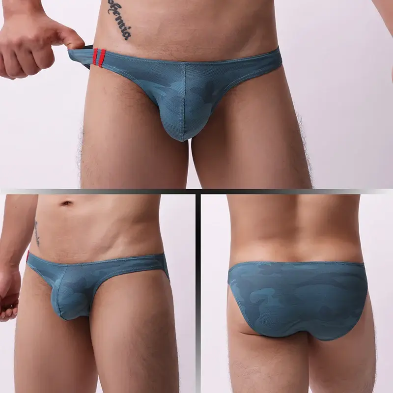 Men's Underwear Breathable Panties Fashion Printed Underpants Low Waist Lingerie Briefs 3256810337747479 — image 6