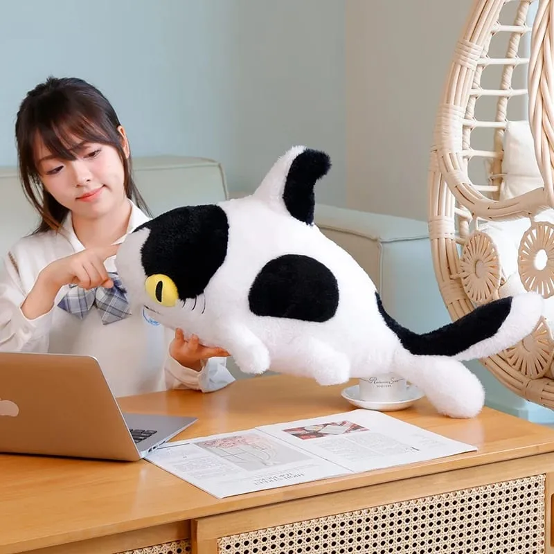 50/70cm Simulation Shark Plush Pillow With Cow Print Fluffy Decompression Cushion Home Decor Photography Prop Holiday Gift — image 4