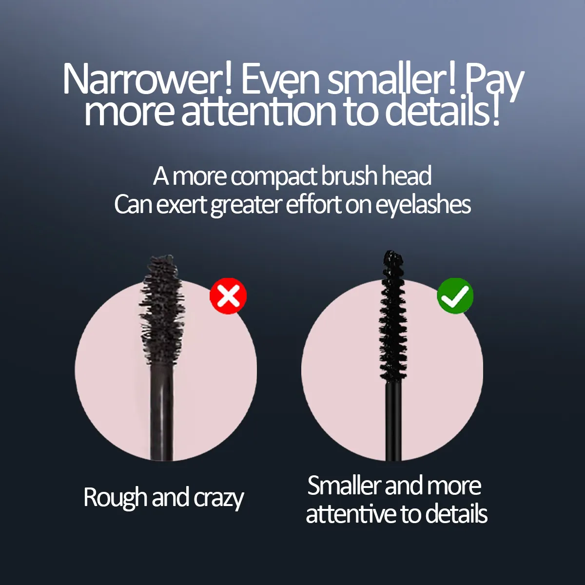 Kakashow Mascara mat en Fiber de soie maquillage brosse Ultra-fine allonge les cils imperméable à l'eau séchage rapide noir Curling