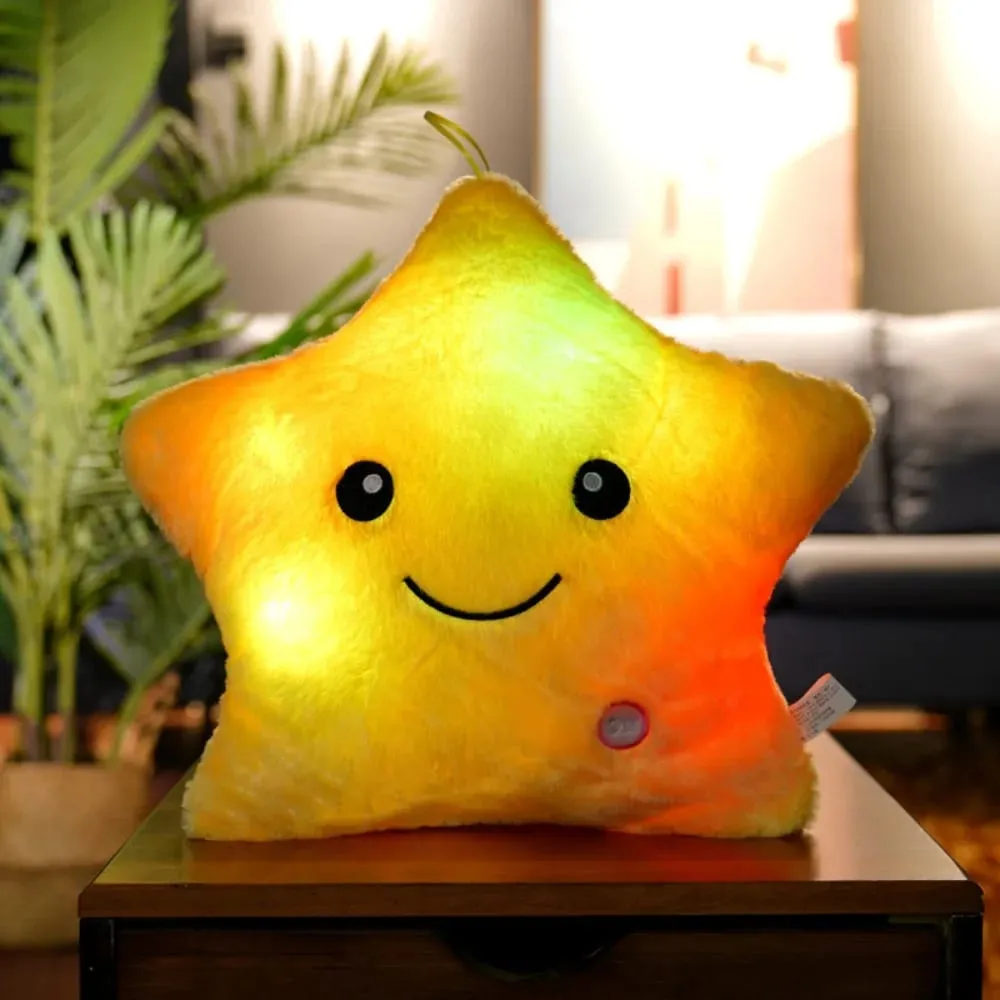 New LED Electronic Star Plush Toy Soft Star LED Star Doll Toy Home Decoration Baby Kid Toys Soft Star Pillow — image 11