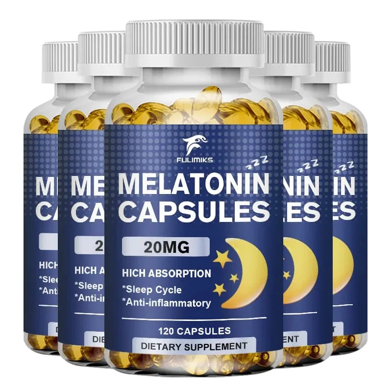 Melatonin 20mg alvási étrend-kiegészítő 120 db eper ízű kapszula melatonint tartalmaz – egészséges alvás — image 9