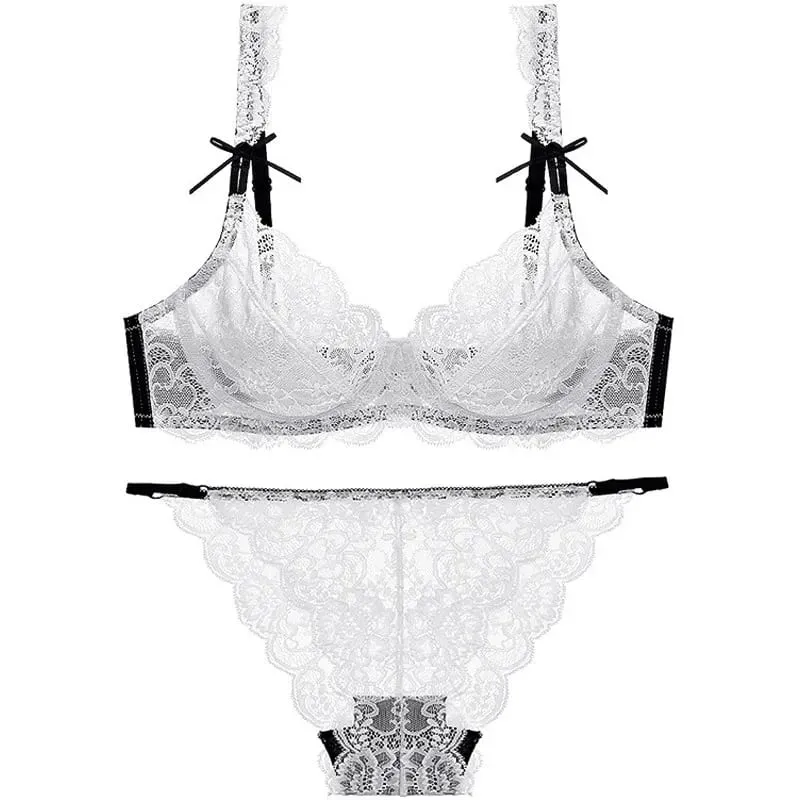 French Thin Bra for Women Ultra Thin Cup Minimize Big Breast Lift Anti Sag Underwire Free Brassiere Spring Summer Daily Bra Suit — image 5