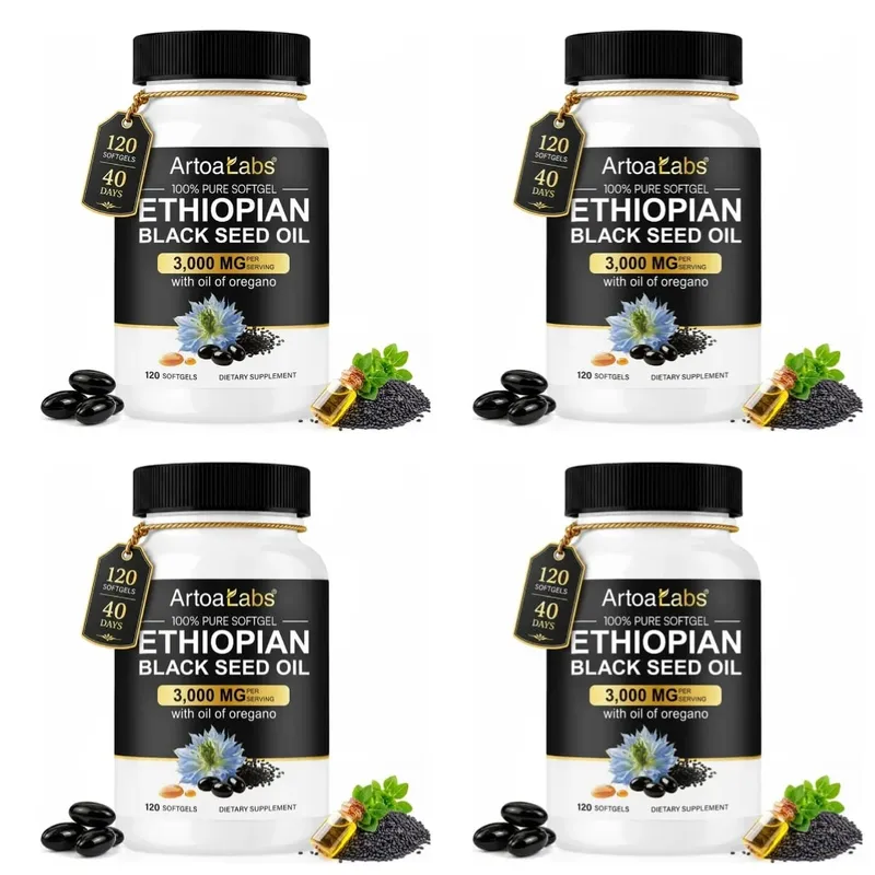 Ethiopian Black Seed Oil Softgels 3000mg with 100mg Oregano Extract for Immune Digestive and Daily Vitality Support 120 Count — image 11