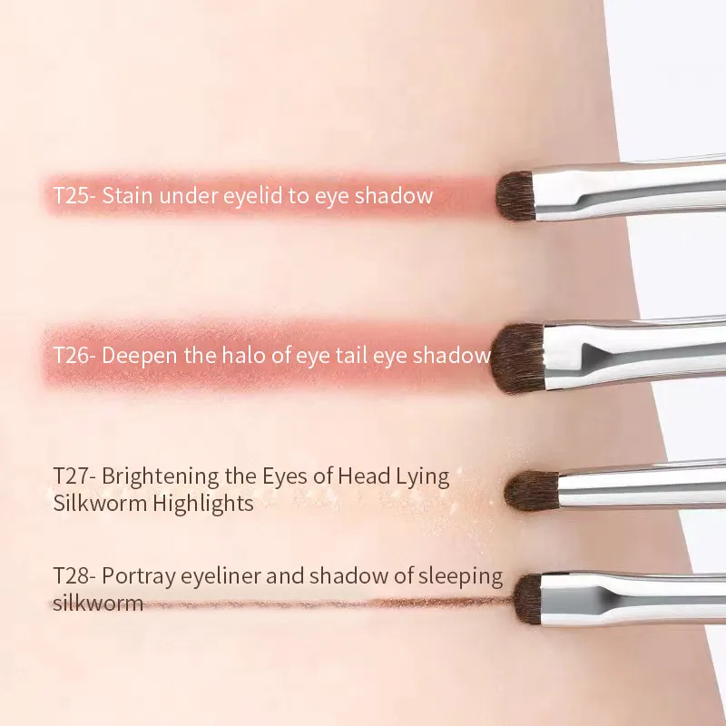 Detail small Eyeshadow Make up brush Pony hair Precision Eye shadow Makeup brushes Tapered Smudge cosmetic tools