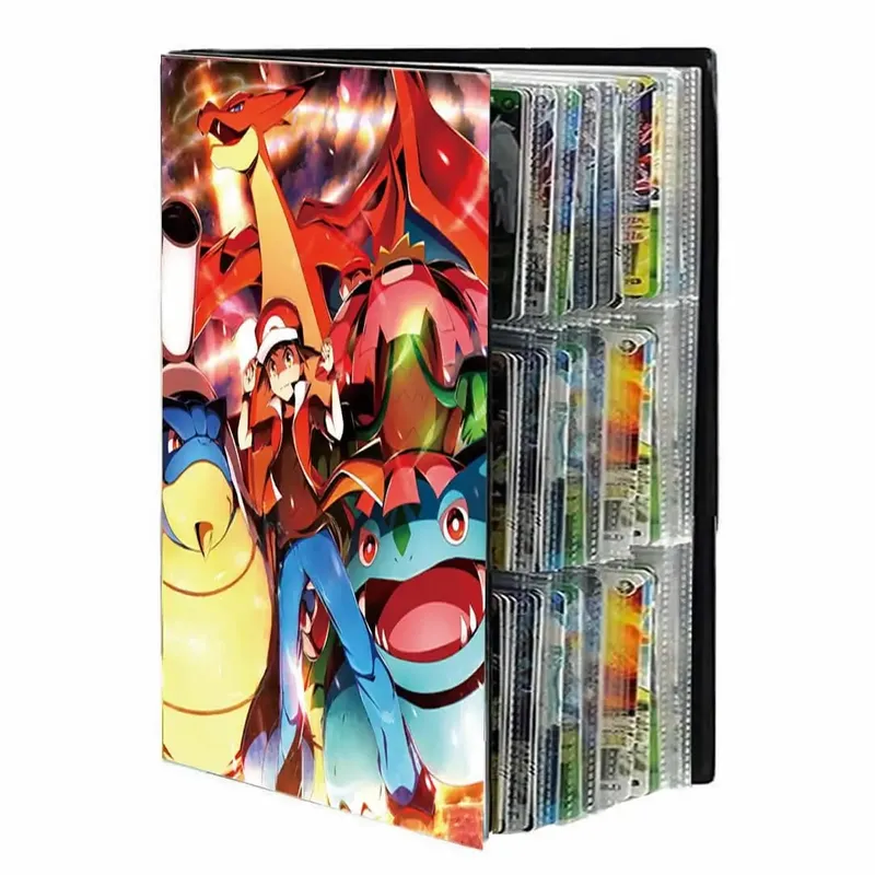 9 Pocket Cards Album Folder Anime Cover Collection Holder Binder Fit For Pokmon YuGiOh TCG Game Sports Football 540 Card Storage — image 9