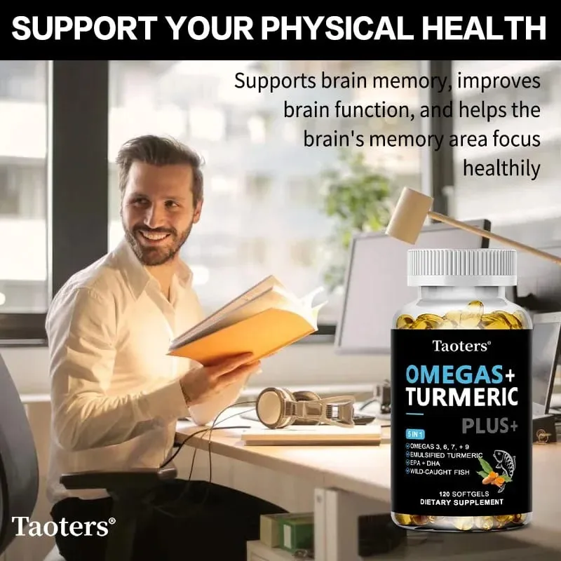 Omega 3 Fish Oil Capsules - Support Brain & Cardiovascular & Skin Health Antioxidant & Improve Memory Nervous System Health — image 5