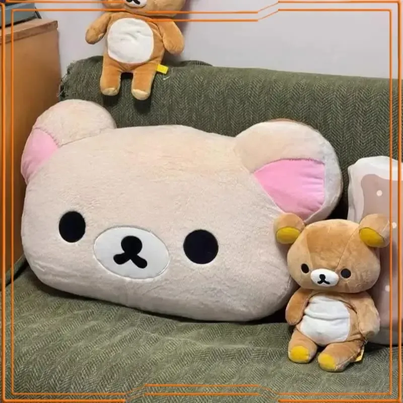 Cute Rilakkuma Plush Warm Hand Pillow Cartoon Bear Peluche Stuffed Toy Soft Cushion Birthday Gift — image 2