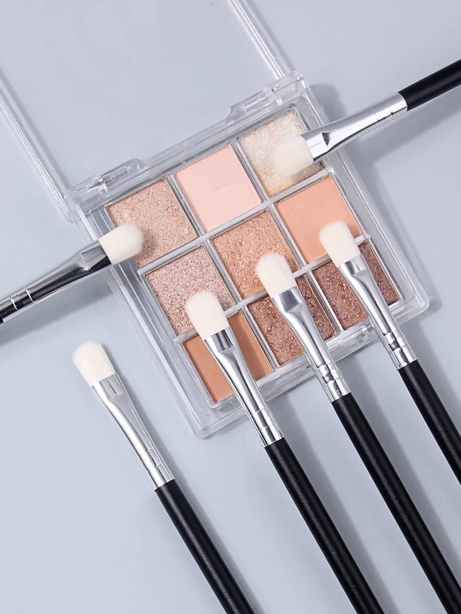 6pcs Eye Makeup Brushes Set Soft Synthetic Eyeshadow Brush for Eyeshadow Blending Daily Beauty Cosmetic Tool