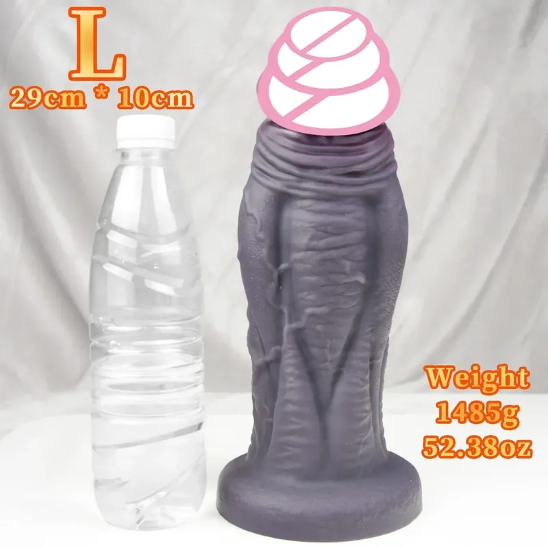 Velké měkké dildo Super měkký silikonový velký penis s přísavkou Flexibilní sexuální hračky s bodem G Pro ženy muži Lesbičky — image 10