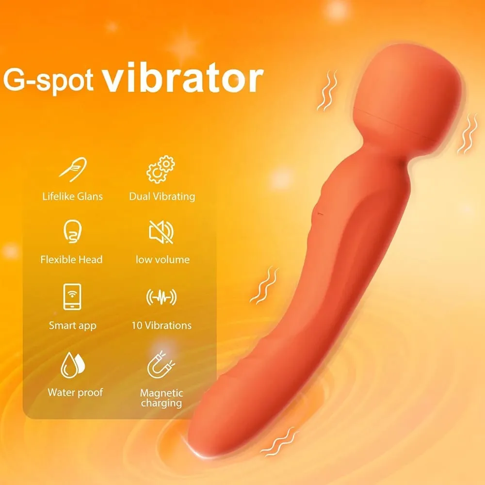 Smart APP vezeték nélküli távirányító AV varázspálca vibrátor Erőteljes G-pont csillóstimulátor szexjáték női USB újratölthető vízálló felnőtteknek
