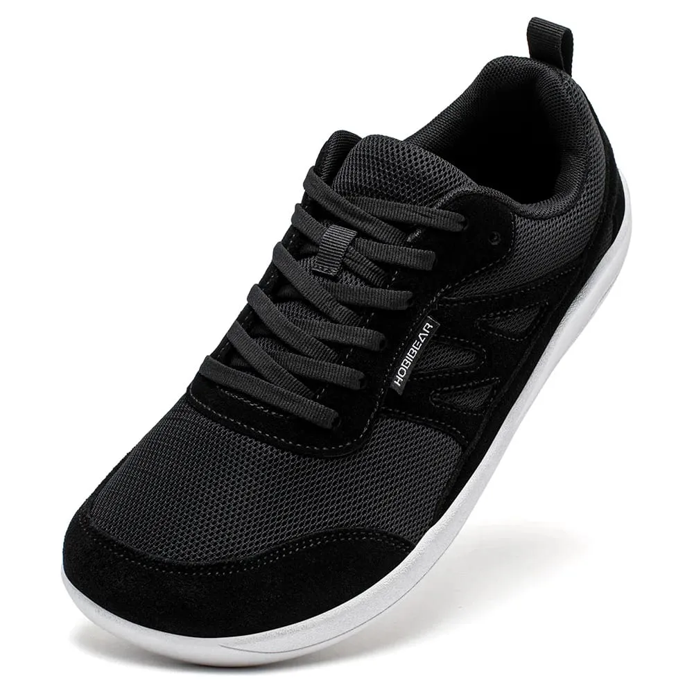 Sapatos descalços para mulheres homens zero gota larga toe box tênis minimalista rendas até tênis de corrida leves