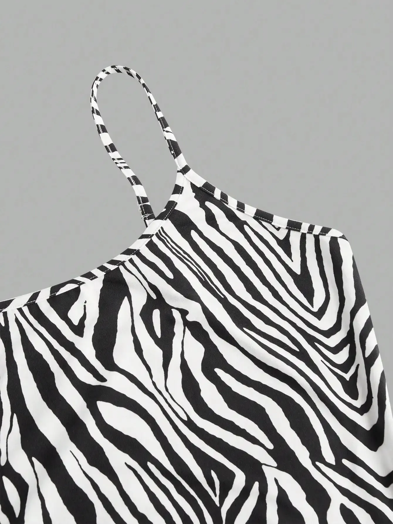 New Spring Summer and Autumn Sexy Slim Shoulder Strap Leopard Print Halter — image 6