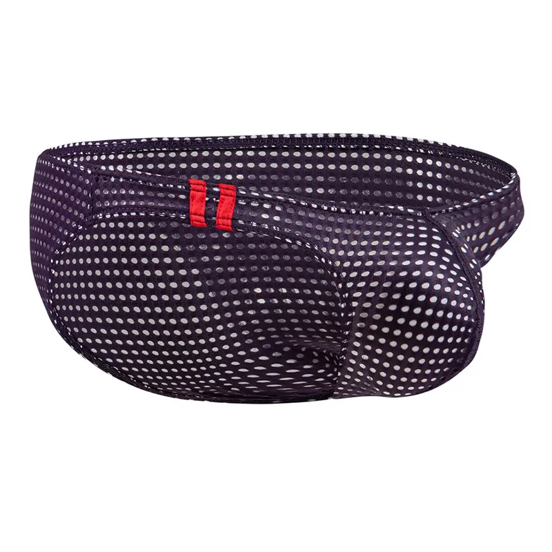 Mannen Slips Zomer Ademende Gaten Ondergoed U Bolle Dunne Lage Taille Heren Ondergoed Slips Slip Onderbroek Calzoncillos