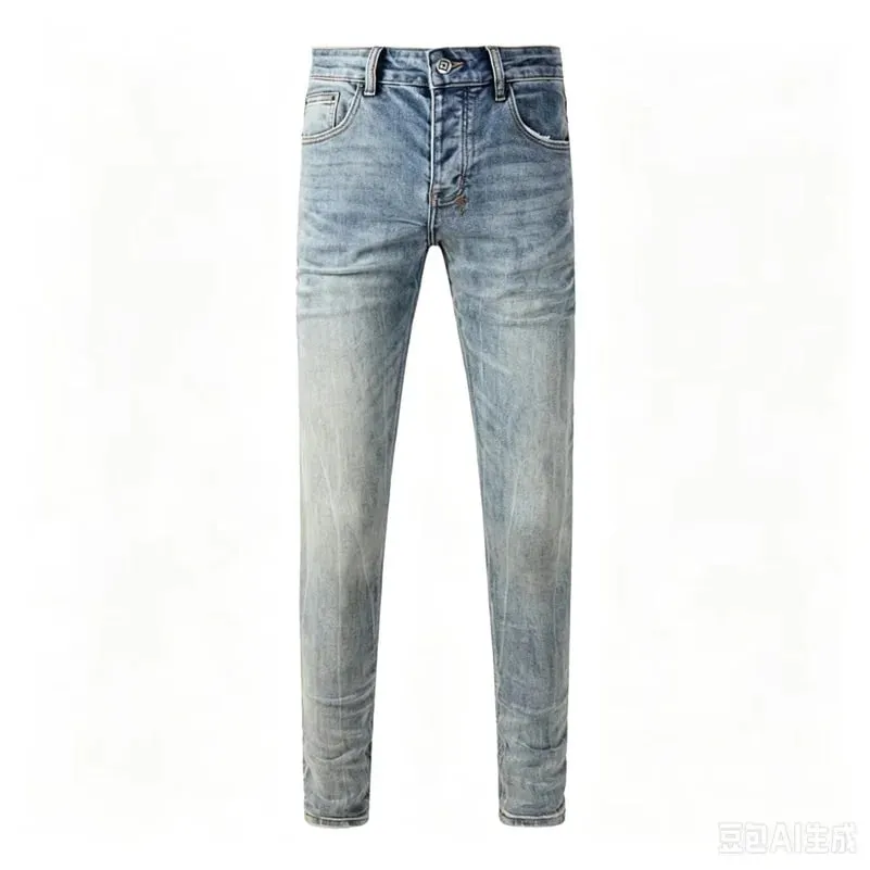 Luxury Streetwear Men's Jeans Americans Style Holes Long Trousers Quality Male Stretch Slim Pants Skinny Trousers — image 11