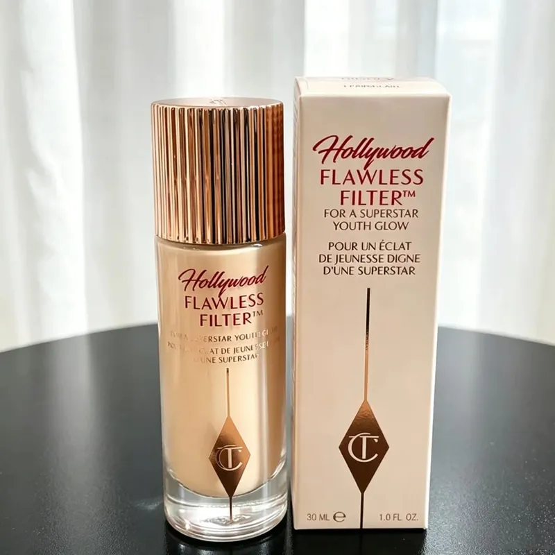 Charlotte Tilbury Lip Stick Liquid Foundation Highlighter Pressed Powder Blush Facial Spot Concealer Foundation Makeup Cosmetics