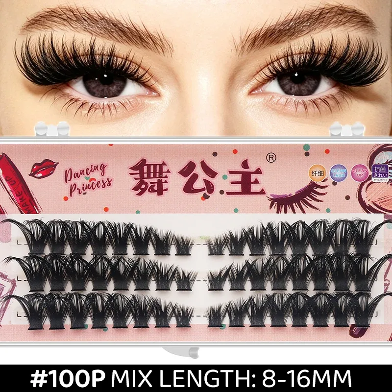 3 Rows DIY Thick Individual Cluster Lash Extensions Segmented Natural Lash Clusters Eye Style Self-graft Lashes Makeup — image 12