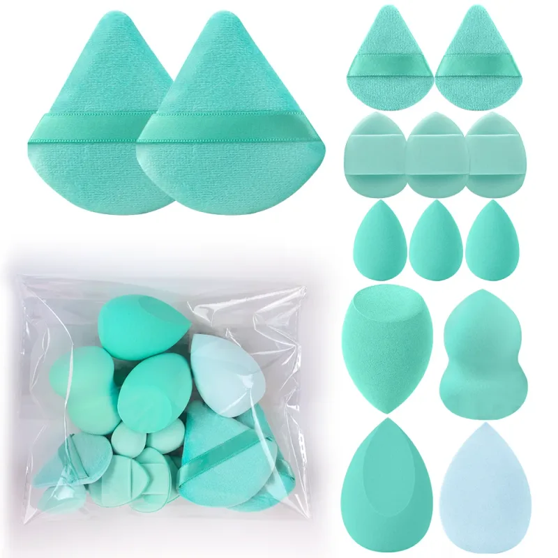 14Pcs Women's Makeup Sponge Set Cosmetic Blender Beauty Egg Foundation Puff Powder Puffs Make up Accessories for Beauty Tools