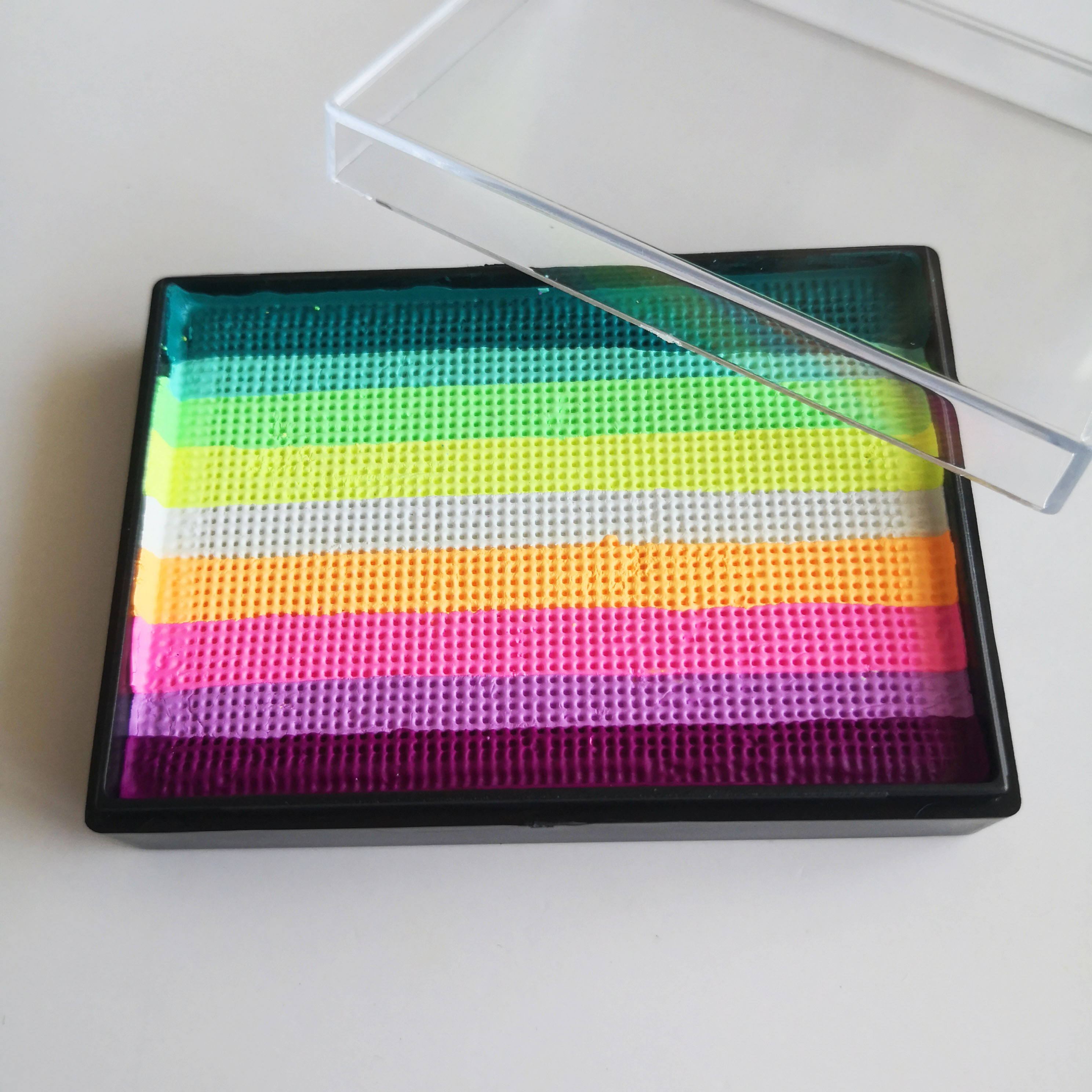 50g Cat Badan Wajah Kek Split Rainbow Water Based Eyeliner Bekalan Boleh Basuh Tanpa Toksik — image 27