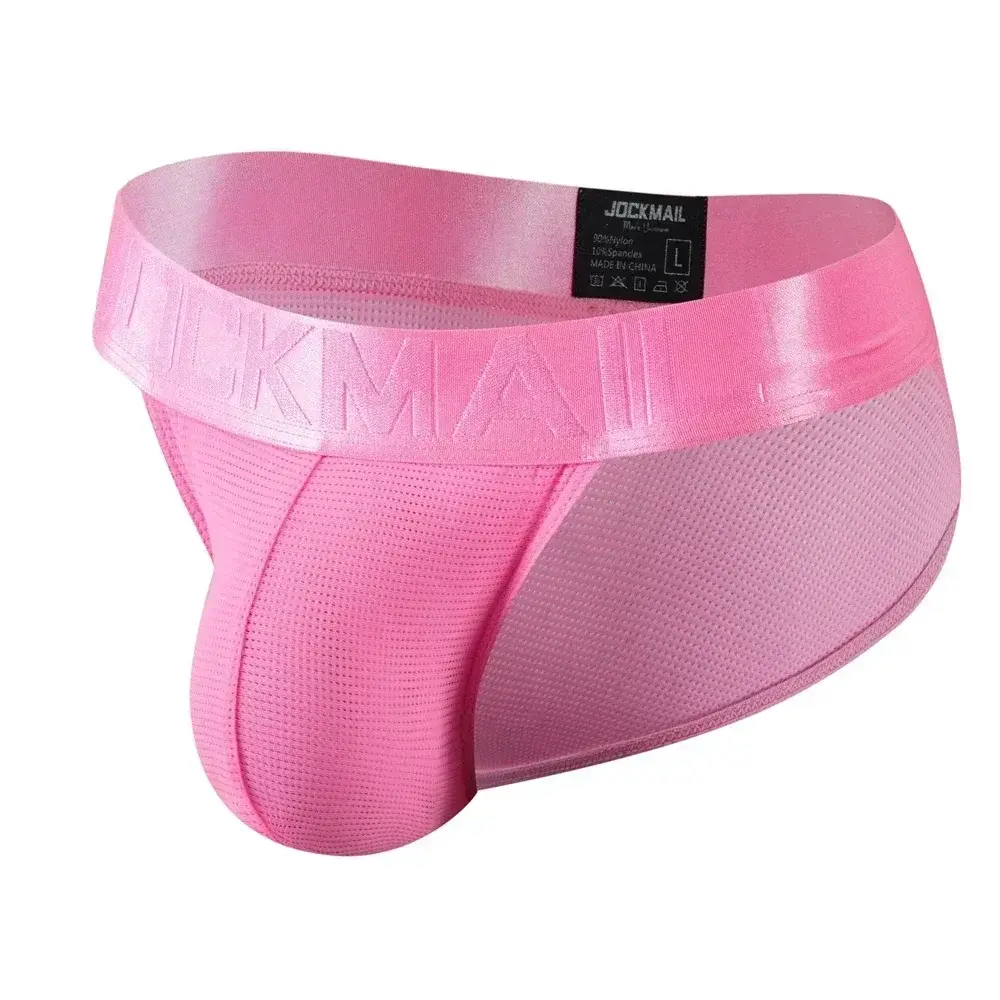Ropa interior para hombre, calzoncillos, calzoncillos de malla de nailon de secado rápido, calzoncillos para hombre, Bikini, Tanga, suspensorio, ropa interior Gay
