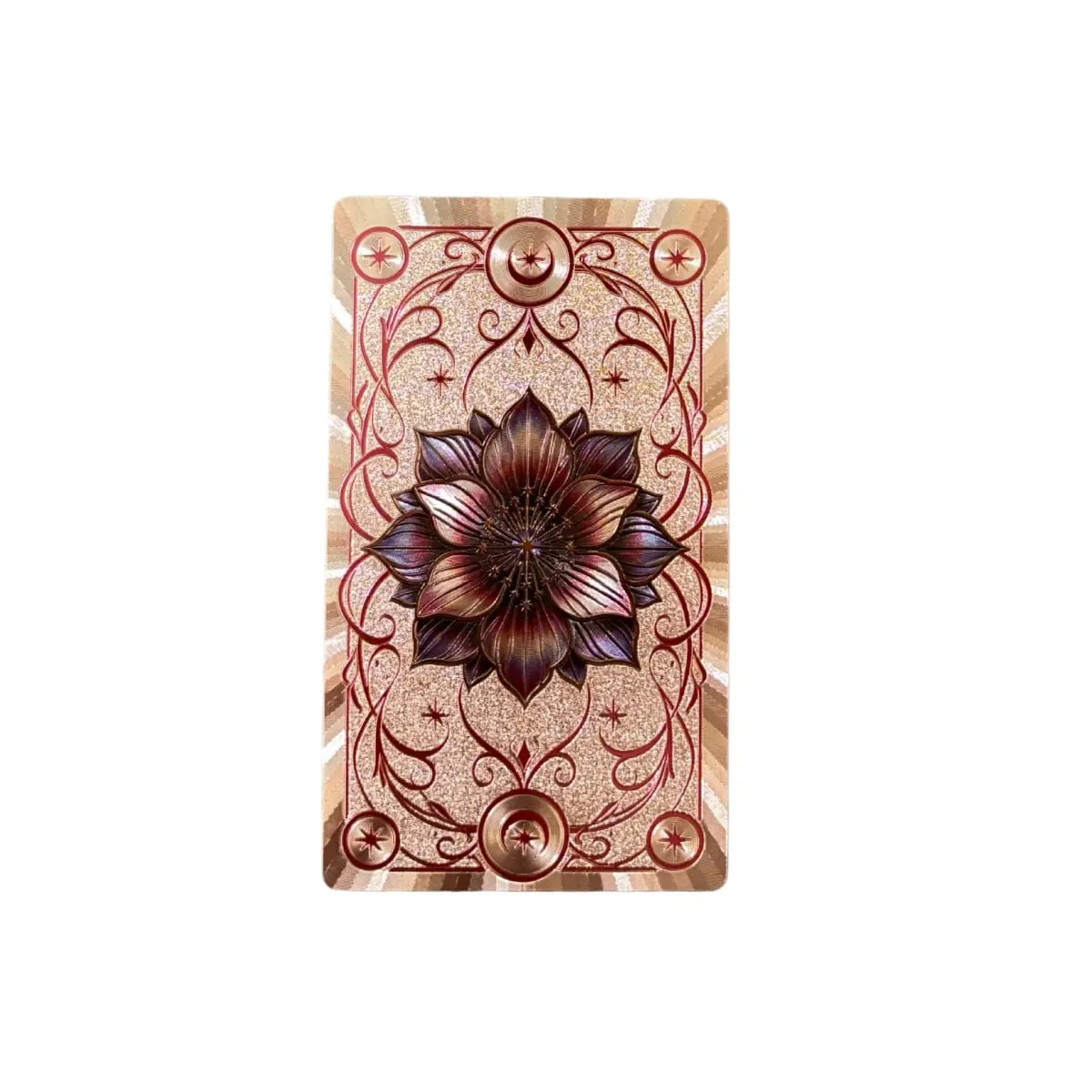 12*7cm Old Style Lenormand Oracle Cards 38 Pcs Gold Foil Waterproof PET Cards for Divination & Fortune Telling With Paper Manual