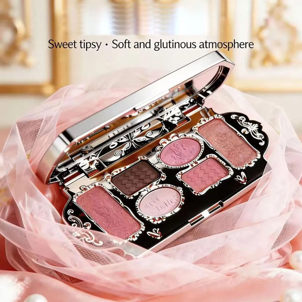 Six Color Swan Eye Shadow Palette Matte Shimmer Pearl Glitter Waterproof Highly Pigmented Long Lasting Makeup Face Cosmetics