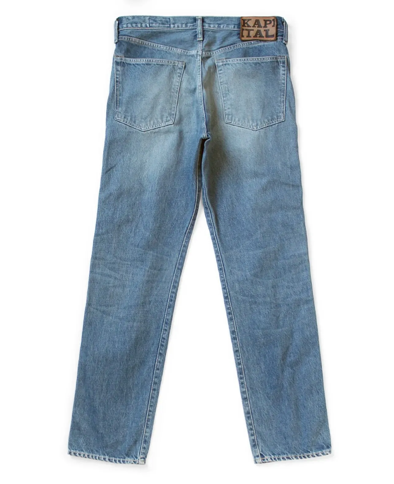 Hirata and Hiroshi 24SS Classic Rivet Set Diamond Vintage Jeans Casual Cowboy Gemstone Craft Men Pants — image 3