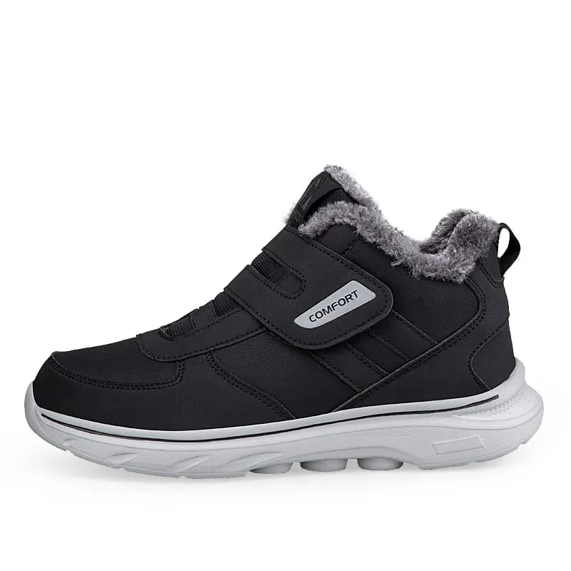 Winter Plush Ankle Orthopedic Sneakers Adjustable Diabetic Shoes Walking Shoes Sports Hook and Loop Swollen Feet Thumb Eversion